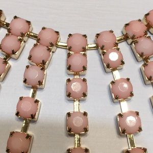 Retro pink necklace & earring set NEW